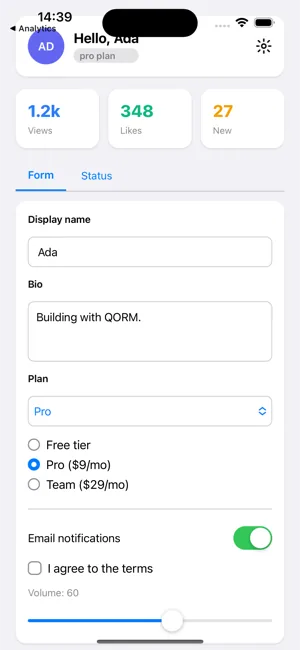 Widget gallery on iOS